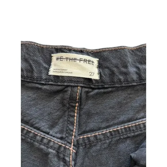 WE THE FREE FREE PEOPLE JAM SESSION RELAXED CAPRI NWT SIZE 27 ROCKSTEADY BLACK - Picture 7 of 10